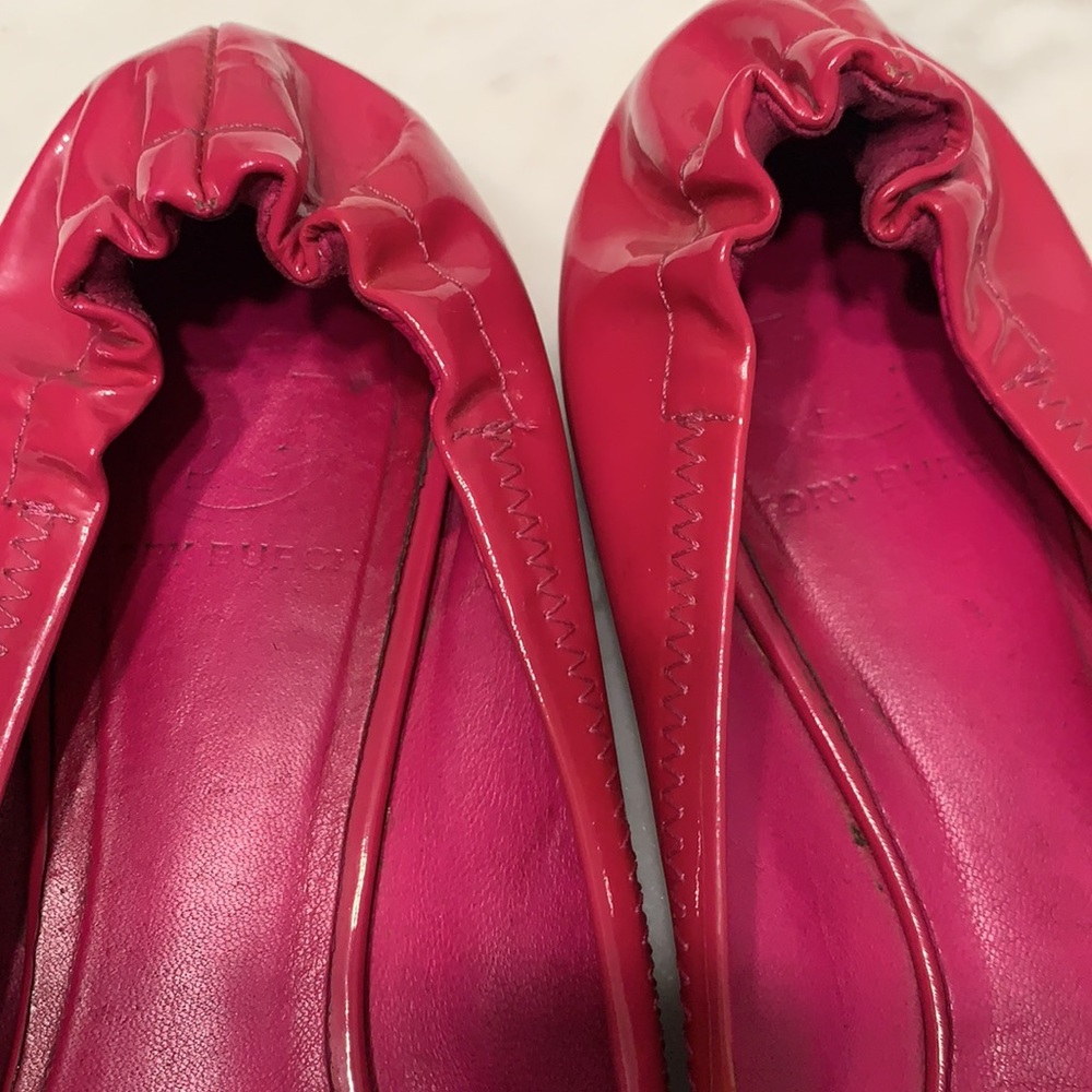 Tory Burch Raspberry Red Loafers - Picture 3 of 13